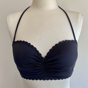 Victoria’s Secret Black Scalloped Bikini Top